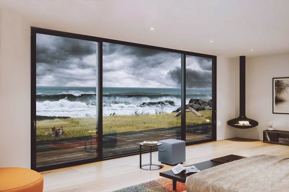 Impact sliding door